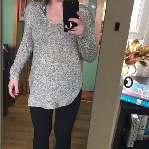 Black and white sweater